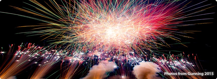 2015 Gunning Fireworks Festival Display